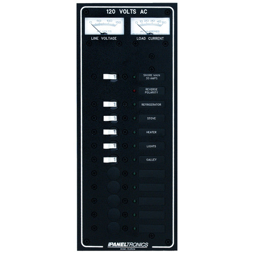 Paneltronics - Standard AC Breaker Panel & Main - LEDs