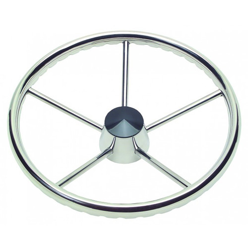 Schmitt Marine - 170 Finger Grip Destroyer - 5-Spoke, Stainless Steel Cap 3/4" Tapered Shaft, with Knob