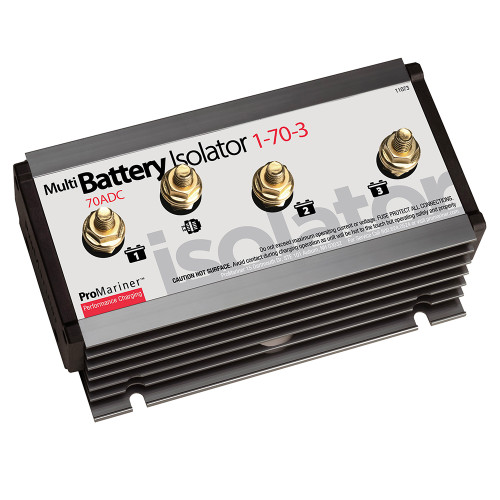 ProMariner - Battery Isolator - 1 Alternator, 3 Battery, 70 AMP