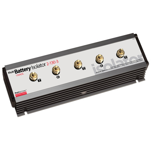 ProMariner - Battery Isolator - 130 AMP, 2 Alternator, 3 Battery