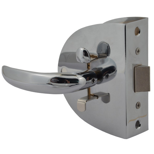 Southco - Compact Swing Door Latch - Chrome - Non-Locking