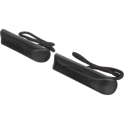 Attwood Marine Kayak Handle Replacement Set, Pair, Black Plastic, Braided Rope