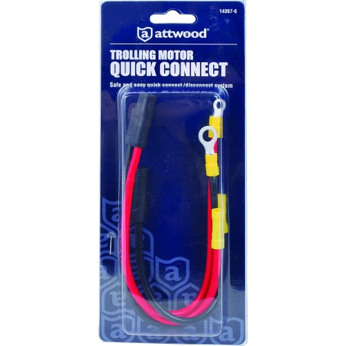 Attwood Marine Trolling Motor Quick Connectors, 10 AWG, 2-Wire, 2-Connector Kit