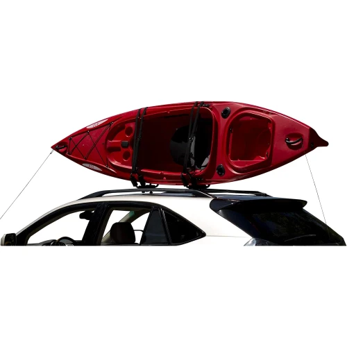Attwood Marine Kayak Roof Rack Mount, Fits Existing Roof Racks, J-Style, 120 lb Capacity, 2 Straps