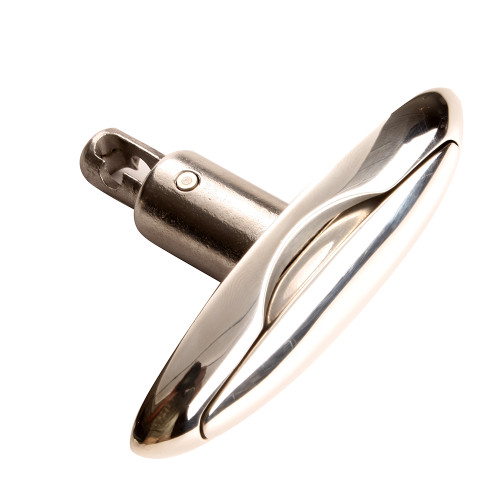 Attwood Marine Fender Cleat, 3-1/2 in, 316 Stainless Steel, Retractable, 3/4 in Max Line Opening