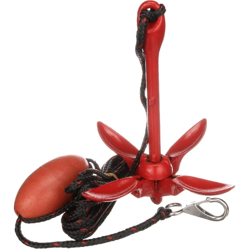 Attwood Marine Grapnel Anchor System, 3.5 lb, 25 ft Rope, Storage Case