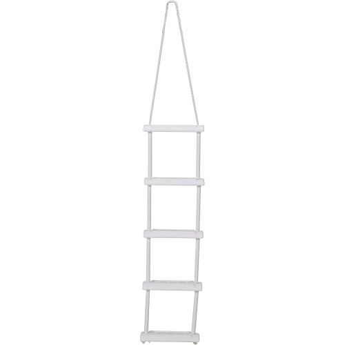 Attwood Marine Rope Ladder, 5-Step, 11-3/4 in Blow-Molded Steps, Cleat or Railing Mount, Fold-Flat - Apollo Lighting