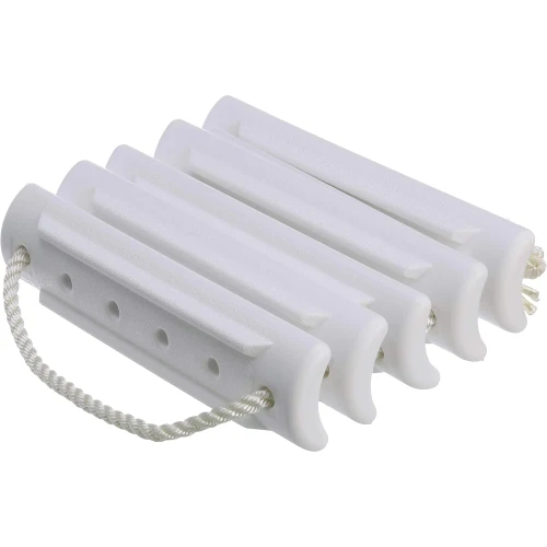 Attwood Marine Rope Ladder, 5-Step, 11-3/4 in Blow-Molded Steps, Cleat or Railing Mount, Fold-Flat