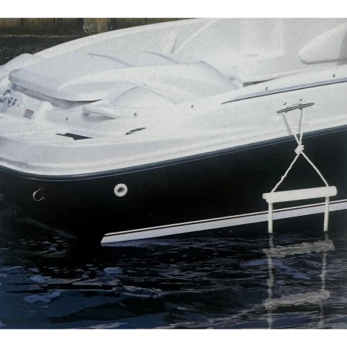 Attwood Marine Rope Ladder, 5-Step, 11-3/4 in Blow-Molded Steps, Cleat or Railing Mount, Fold-Flat