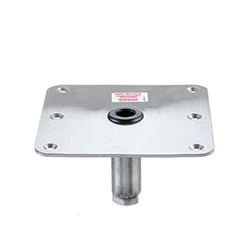 Attwood Marine SWIVL-EZE Lock'N-Pin Pedestal Kit, 3/4 in System, 13 in Post, 7 x 7 in Stainless Steel Threaded Base Plate - Apollo Lighting