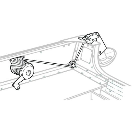 Attwood Marine Anchor Lift System, 12 lb Anchor Capacity, Bow or Stern Mount, Heavy-Gauge Powder-Coated Steel - Apollo Lighting