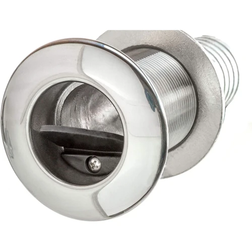 Attwood Marine Stainless Steel Scupper Valve, Barbed, 1-1/2 in Hose