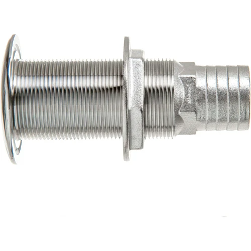 Attwood Marine Stainless Steel Scupper Valve, Barbed, 1-1/2 in Hose