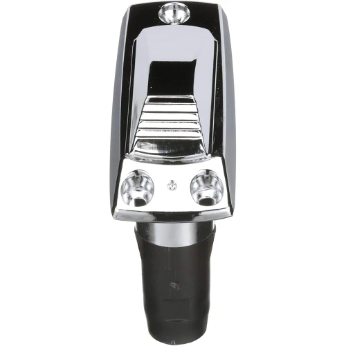 Attwood Marine Rectangle 2-Pin Pole Light Base, For 12 Degree Angled Poles, 12V, Zamak, 4 x 1-5/8 in