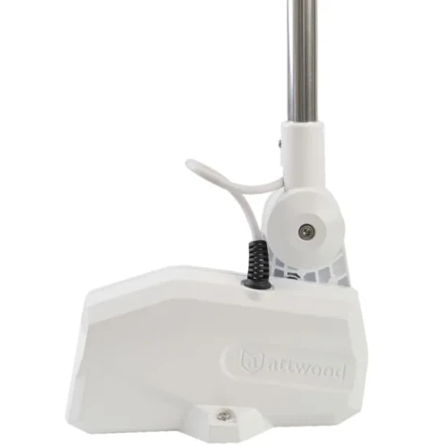 Attwood Marine PowerBase Powered Fold-Down Antenna Base, For 1 in-14 Threaded VHF Antennas, Up to 8 ft