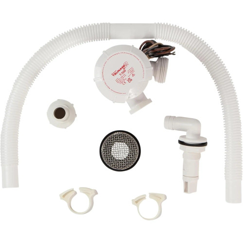 Attwood Marine Tsunami Mk2 T500 Recirculating Aerator Kit, 500 GPH, 3/4 in Hose - Apollo Lighting