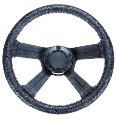 Attwood Marine Soft Grip Steering Wheel, 13 in Diameter, Fits 3/4 in Tapered Shaft, 3-3/8 in Dish