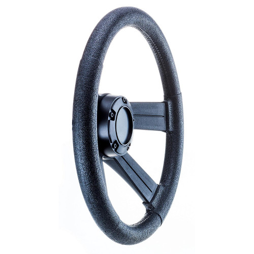 Attwood Marine Soft Grip Steering Wheel, 13 in Diameter, Fits 3/4 in Tapered Shaft, 3-3/8 in Dish