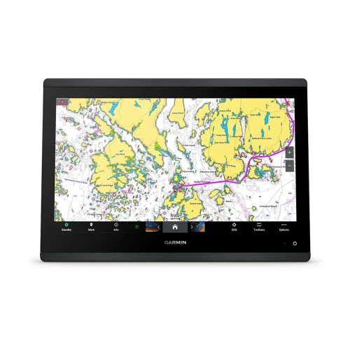 Garmin GPSMAP 1643 GN+ Chartplotter, Non-Sonar, 16 in HD IPS Touchscreen, Garmin Navionics+ Charts, NMEA 2000, IPX7