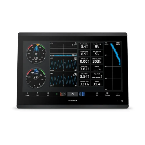 Garmin GPSMAP 1643 GN+ Chartplotter, Non-Sonar, 16 in HD IPS Touchscreen, Garmin Navionics+ Charts, NMEA 2000, IPX7