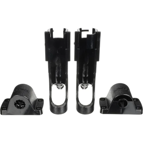 Attwood Marine 2-In-1 Non-Adjustable Side Mount Rod Holders, 2pk, Black