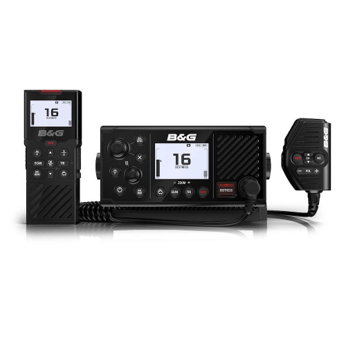 B&G Fixed-Mount VHF Marine Radio, Class D DSC, AIS, NMEA 2000, GPS