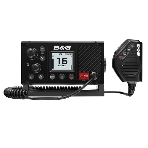 B&G V20S Fixed-Mount VHF Radio, Built-In GPS, Class D DSC, NMEA 2000, IPX7