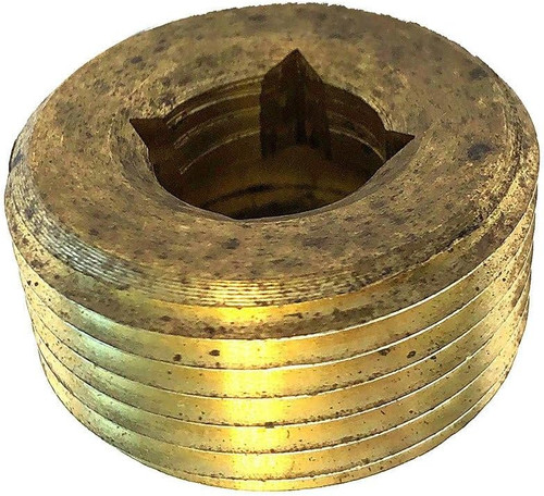 Perko Garboard Drain Plug, 1 in NPT, Cast Bronze Flange, Steel Wrench