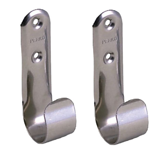 Perko Boat Hook Holders, Stainless Steel, 1-1/2 in Pole OD, Pair