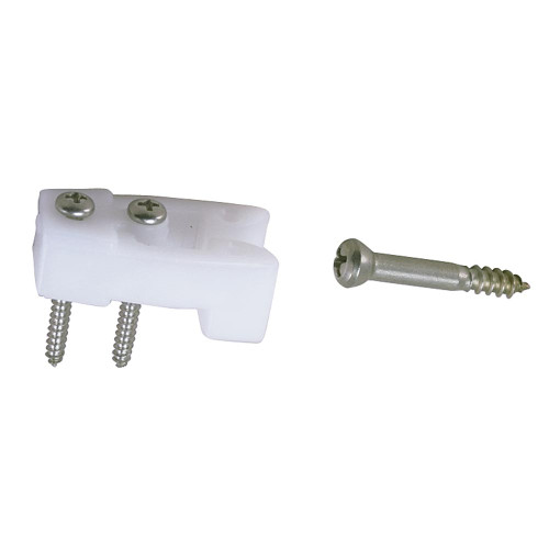 Perko Door Catches, White Polymer, Stainless Steel Screws, 2pk