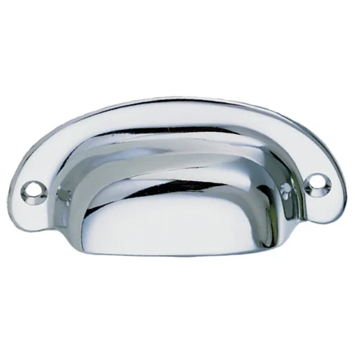 Perko Surface Mount Drawer Pull, Chrome-Plated Zinc Alloy, 3-7/16 in Wide