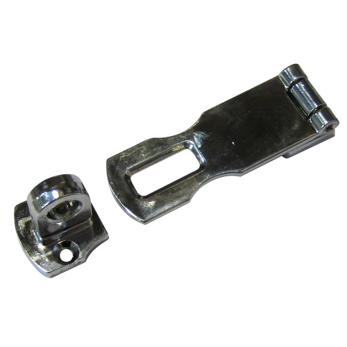 Perko Swivel Eye Hasp, 3 in, Chrome-Plated Zinc Alloy