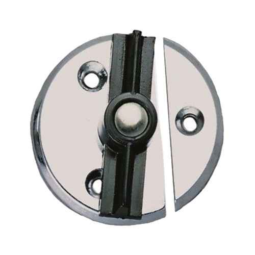 Perko Door Button with Spring, 1-3/4 in, Chrome Plated Zinc Alloy - Apollo Lighting