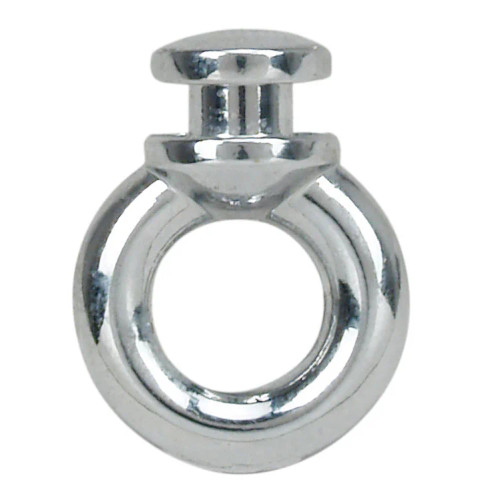 Perko Fender Lock, Chrome-Plated Zinc Alloy, 3/8 in Eye, 1-1/2 in Flange - Apollo Lighting