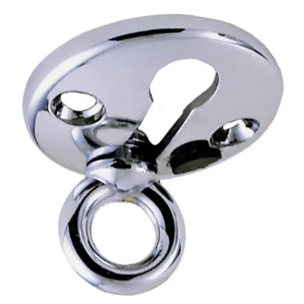 Perko Fender Lock, Chrome-Plated Zinc Alloy, 3/8 in Eye, 1-1/2 in Flange