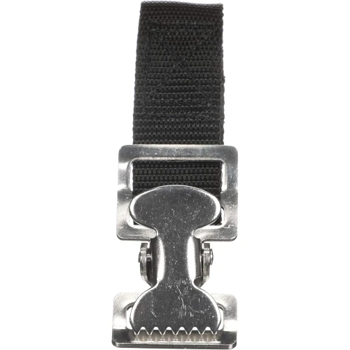 Attwood Marine Fuel Tank Strap Set, 1 in White Nylon Strap, Quick-Release Buckle, Footman Loops