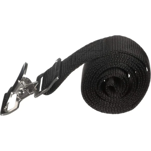 Attwood Marine Fuel Tank Strap Set, 1 in White Nylon Strap, Quick-Release Buckle, Footman Loops