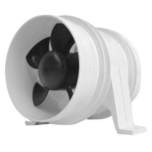 Attwood Marine - Turbo 4000 Series In-Line Blower - 12V, White - Apollo Lighting