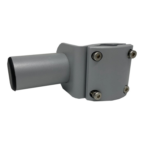 TACO Marine ShadeFin Mini Rail Mount, 6061 Aluminum, Type-304 SS Screws, Misty Silver Finish - Apollo Lighting
