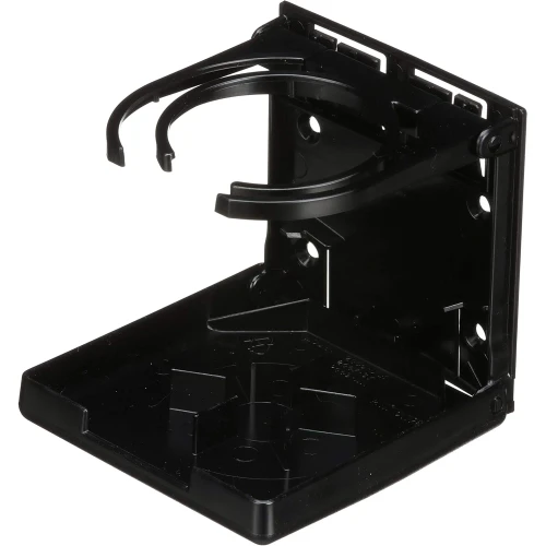 Attwood Marine Fold-Up Drink Holder, Dual Ring, Polycarbonate, 7/8 in Closed Depth