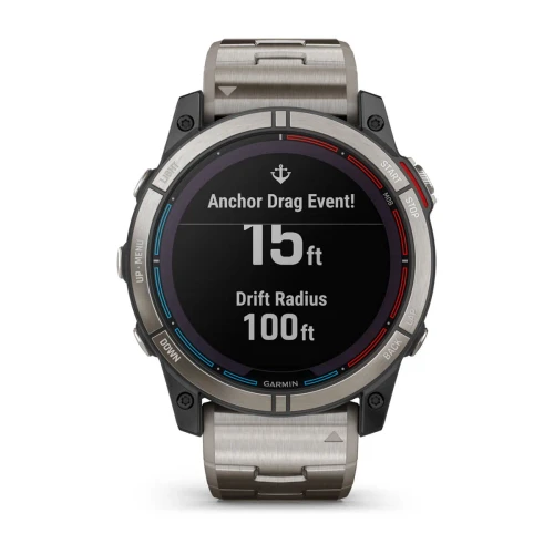 Garmin Quatix 7 Series Marine GPS Smartwatch, For Compatible Garmin Chartplotters, Autopilot and Fusion Control, 10 ATM