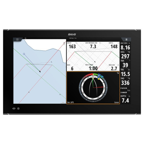 B&G Zeus 3S Glass Helm Multifunction Display, NMEA 2000, 12/24V, IPX6, 1080p, Wi-Fi