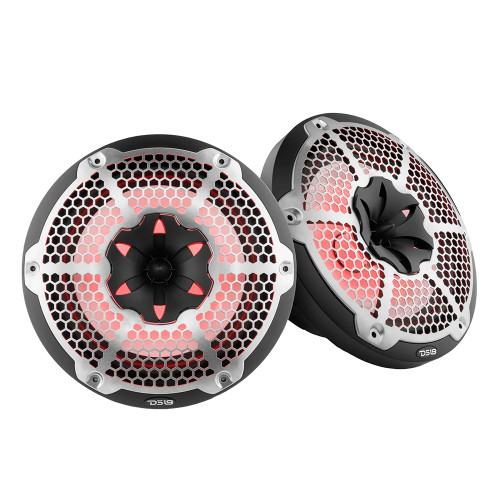 DS18 - HYDRO 10" 2-Way Speakers - With Bullet Tweeter & Integrated RGB LED Lights