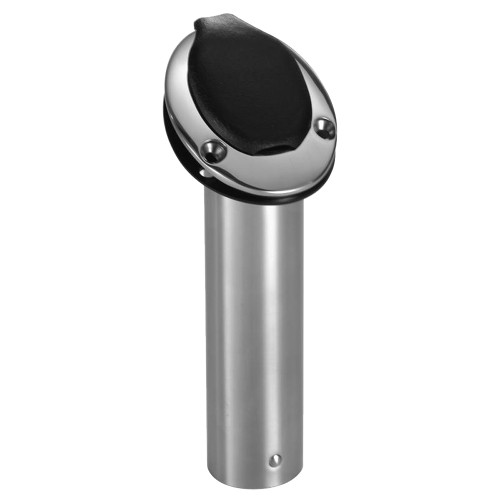 Attwood Marine Standard Series Flush Mount Rod Holder, 2 in Diameter, 7.5 in Length, Polished SS316 - Apollo Lighting