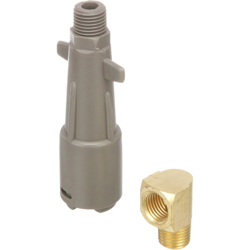 Attwood Marine Mercury Twist-Lock Female Fuel Tank Fitting, 1/4 in NPT, 90 Degree Elbow, Nylon - Apollo Lighting