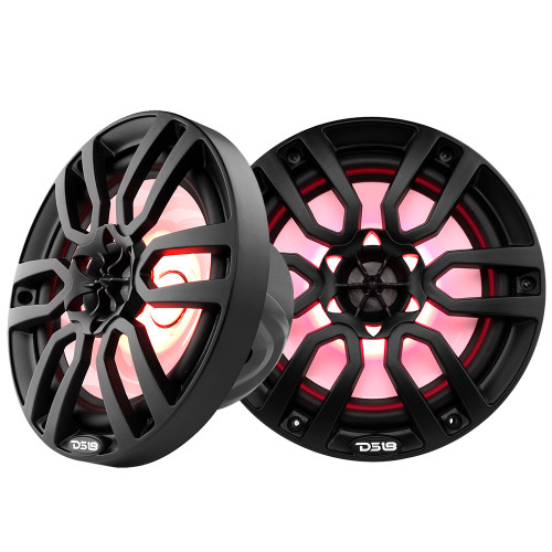 DS18 - HYDRO 8" 2-Way Marine Speakers - With RGB LED Lights