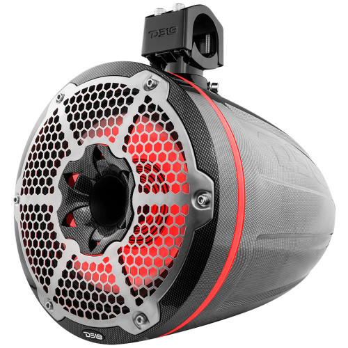 DS18 - HYDRO 10" Neodymium Marine Towers - With Built-In Passive Radiator, 1" Driver RGB LED Lights, 900W