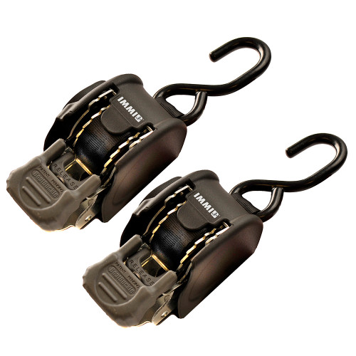BoatBuckle - Mini G3 Retractable Transom Tie-Down System - 1" x 72" - Apollo Lighting