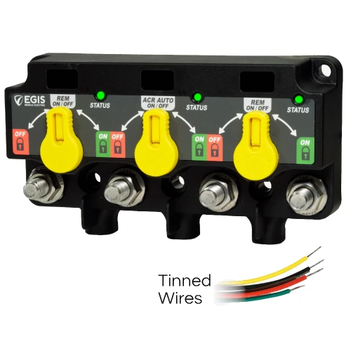 Egis Mobile Electric - XD Series Triple Flex 2 Relay-ACR-Relay - With Knobs Tinned Wires