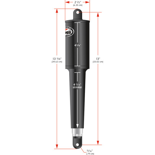Lenco - 102 Series Standard Actuator - 12V - 4-1/4" Stroke - Apollo Lighting